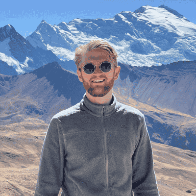 Viktor, co-founder of ScrapeAtlas, in the mountains